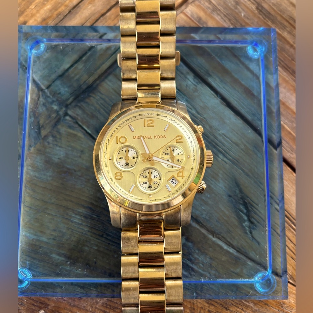 Michael KORS Runway Gold-Tone Watch